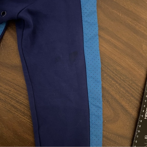 Nike‎ Blue Purple Full Zip Long Hoodie Varsity Stripe 
Workout Gym Running M - Picture 8 of 16